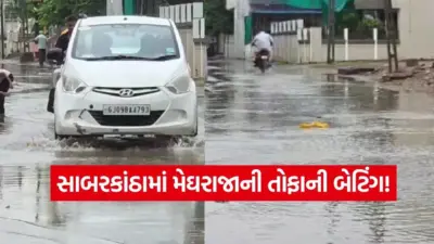 સાબરકાંઠા મેઘ મહેર: ઇડર-વડાલી પંથકમાં મેઘરાજાની ધમાકેદાર એન્ટ્રી, નીચાણવાળા વિસ્તારોમાં પાણી ભરાયા પણ ખેડૂતોના ચહેરા ખીલ્યા