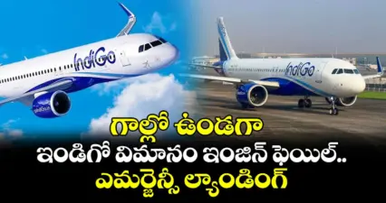 గాల్లో ఉండగా ఇండిగో విమానం ఇంజిన్ ఫెయిల్.. ఎమర్జెన్సీ ల్యాండింగ్