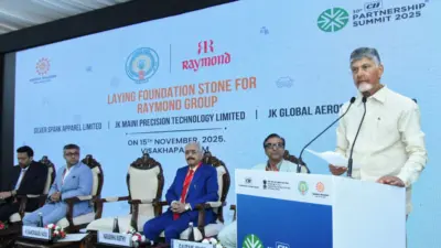 CBN Lays Foundation: Rs 1201 Cr Raymond Project