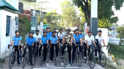 NCC cadets observe World Cycling Day