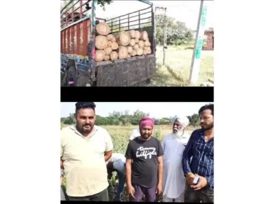 ਪੰਚਾਇਤੀ ਜਮੀਨ ਵਿੱਚੋਂ ਸਫੈਦਿਆਂ ਦੇ ਰੁੱਖ ਵੱਢਣ ਦਾ ਮਾਮਲਾ ਭੱਖਿਆ