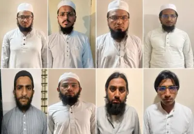 دہشت گرد تنظیم جیش محمد سے مبینہ روابط کے الزام میں 8 افراد گرفتار - گجرات اے ٹی ایس کی کاروائی