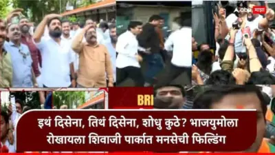 BJP vs MNS in Mumbai: भाजयुमोचा राज ठाकरेंच्या घरावर धडकण्याचा प्लॅन, पण मनसेच्या कार्यकर्त्यांनी शिवाजी पार्कची वेसही ओलांडून दिली नाही