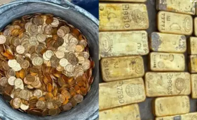 भिंत फोडताच कामगारांना सापडला ९९ कोटींचा सोन्याचा खजिना