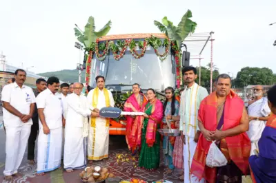 తిరుమలకు రూ.1.13 కోట్ల ఎలక్ట్రిక్ బస్సు విరాళం
