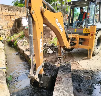 Jhansi : बारिश का बहाना कर नाला सफाई में न हो जाए लीपापोती