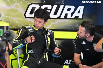 Ai Ogura ruled out of Aragon MotoGP after training injury with Aprilia