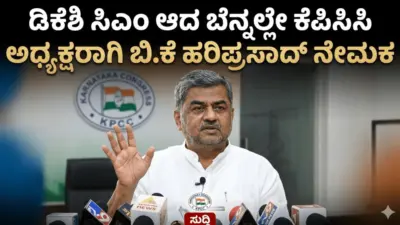 ಡಿಕೆಶಿ ಸಿಎಂ ಆದ ಬೆನ್ನಲ್ಲೇ ಕೆಪಿಸಿಸಿ ಅಧ್ಯಕ್ಷರಾಗಿ ಬಿ.ಕೆ ಹರಿಪ್ರಸಾದ್ ನೇಮಕ
