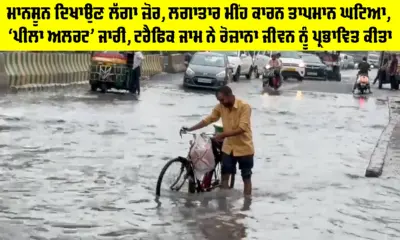 Rain: ਮਾਨਸੂਨ ਦਿਖਾਉਣ ਲੱਗਾ ਜ਼ੋਰ, ਲਗਾਤਾਰ ਮੀਂਹ ਕਾਰਨ ਤਾਪਮਾਨ ਘਟਿਆ, 'ਪੀਲਾ ਅਲਰਟ' ਜਾਰੀ