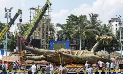 കൊല്ക്കത്തയില് മെസിയുടെ 70 അടി ഉയരമുള്ള പ്രതിമ നീക്കം ചെയ്തു