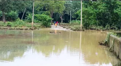 କପାଳୀ ନଦୀରେ ଜଳ ସ୍ତର ବୃଦ୍ଧି, ଧୋଇଯାଉଛି ଗାଁ ରାସ୍ତା