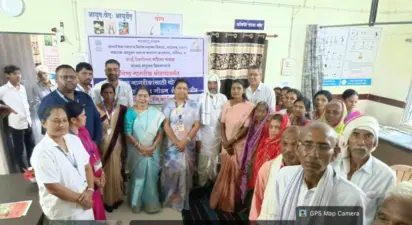 डोंगरगाव येथे ज्येष्ठ नागरिकांसाठी मोफत आरोग्य तपासणी शिबिर