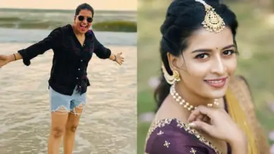Illu Illalu Pillalu Anshu Reddy : బీచ్లో షార్ట్తో నర్మద - ఇల్లు ఇల్లాలు పిల్లలు సీరియల్ ఫేం అన్షు రెడ్డి మోడ్రన్ లుక్ చూశారా!