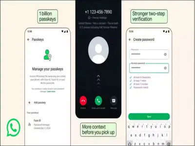 WhatsApp Gets New Security Shield! Multiple Passkeys, Stronger Passwords and More Protection From Scam Calls
