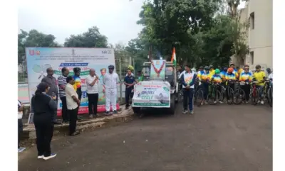 विभिन्न खेल स्पर्धाओं और साइकिल रैली के साथ मनाया राष्ट्रीय खेल दिवस