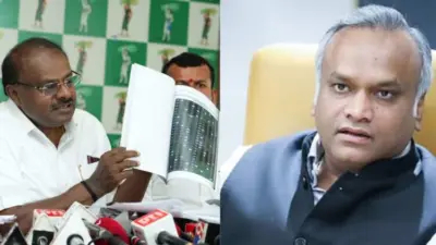 KPSC ಅಕ್ರಮದ ಆರೋಪ; ಪ್ರಿಯಾಂಕ್ ಖರ್ಗೆ ವಿರುದ್ಧ HDK ವಾಗ್ದಾಳಿ, 'ನನ್ನ ಮುಂದೆ ಹಗುರವಾಗಿ ಮಾತನಾಡಬೇಡಿ' ಎಚ್ಚರಿಕೆ
