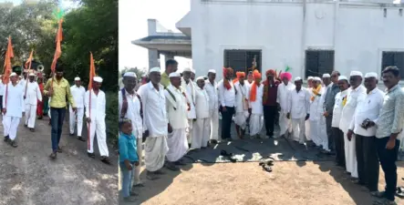 वाघाळे येथून वाघेश्वर पायी दिंडी सोहळ्याचे भक्तिमय वातावरणात प्रस्थान.