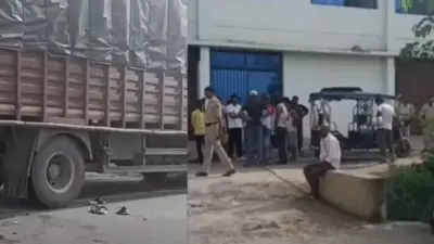 पालीगंज में रक्षाबंधन के दिन पसरा मातम:तेज रफ्तार बाइक ट्रक में घुसी, 13 साल के उत्कर्ष की मौत, दो PMCH रेफर