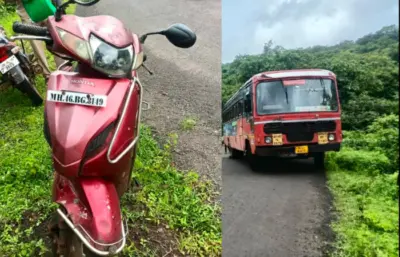 Sangameshwar News - मांजरे येथे एसटी बस आणि दुचाकीचा अपघात, दोन प्रवासी दुखापतग्रस्त