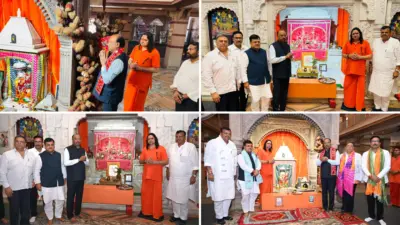 रक्षाबंधन पर हाथोजधाम पहुंचे महाराष्ट्र के राजस्व मंत्री चंद्रशेखर बावनकुले, दक्षिणमुखी बालाजी महाराज के किए दर्शन