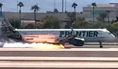 Watch: US Flight On Fire! 190 Passengers Escape!