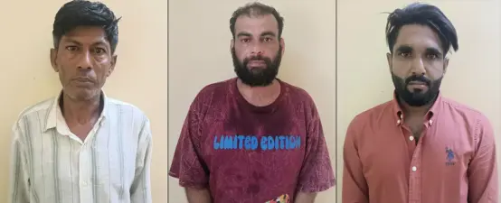 ಮನೆಗೆ ನುಗ್ಗಿ ಚಿನ್ನಾಭರಣ ಕಳವು ಪ್ರಕರಣ: ಮೂವರ ಬಂಧನ