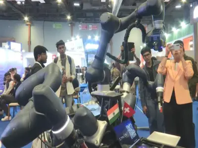 "Baby-like intuitiveness": CynLr's CyRo robot debuts at AI Impact Summit, set to transform Audi's manufacturing lines