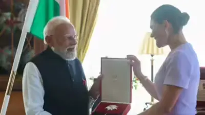 ప్రధాని మోదీని సత్కరించిన స్వీడన్ యువరాణి