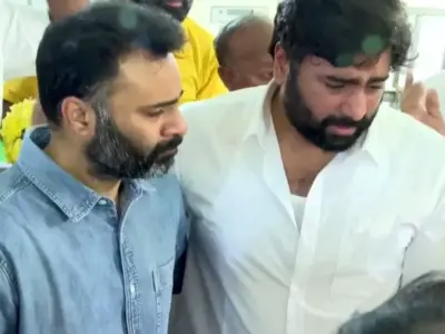 Video: Nara Rohit Shattered at Dad's Funeral