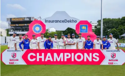 ശ്രീലങ്കയ്ക്കെതിരായ പരമ്പര 1-0 ന് ജയിച്ചെങ്കിലും, ഡബ്ള്യുടിസി പോയിന്റ് പട്ടികയില് ഇന്ത്യ അഞ്ചാം സ്ഥാനത്ത് തുടരുന്നു