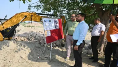 संभावित बाढ़ से निपटने की तैयारियों का डीएम ने लिया जायजा, तटबंध और बाढ़ शरणालय का किया निरीक्षण