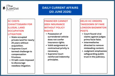 DAILY CURRENT AFFAIRS (20 JUNE 2026)