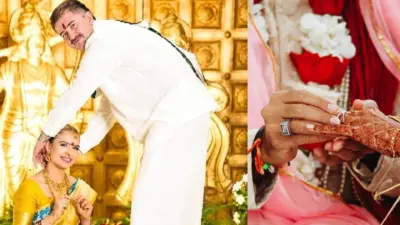 Australian couple: ఓ ఆస్ట్రేలియన్ జంట.. ఇండియన్ పెళ్లి.. మనవాళ్లకు సాలిడ్ స్లిప్పర్ షాట్