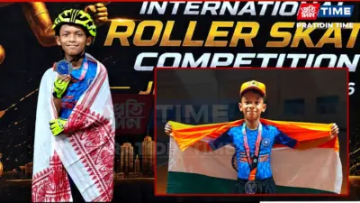 Assam Boy Wins Silver at International Speed Skating Championship in Jakarta