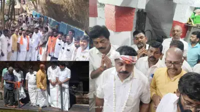 திருப்பரங்குன்றத்தில் பாஜக., எம்.எல்.ஏ., இந்து முன்னணி தலைவர் ஆய்வு!