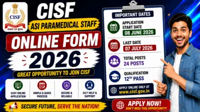 CISF ASI Paramedical Staff Recruitment 2026
