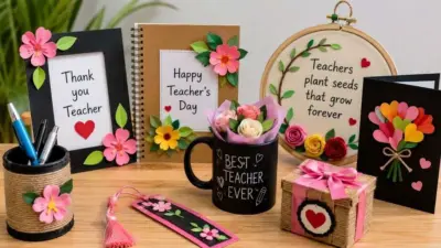 Teachers Day 2026 : टीचर को देना है यादगार तोहफा? घर पर बनाएं ये खूबसूरत Handmade Gifts