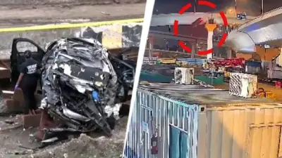 कोस्टल रोडवरून खाली कोसळली भरधाव बीएमडब्ल्यू; तिघे मृत्युमुखी
