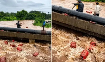 মহারাষ্ট্রে টানা ভারী বৃষ্টি, বন্যার জলে ভেসে গেল প্রায় ৩ হাজার রান্নার গ্যাস! মাথায় হাত সংস্থার