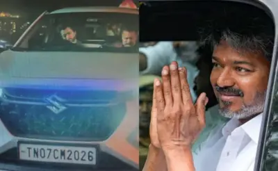 130 KM సొంతంగా కారు నడిపిన సీఎం విజయ్