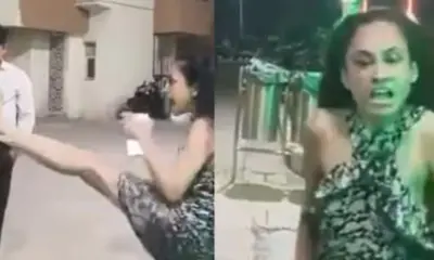 Viral video shows woman abusing society guards in Greater Noida, threatens to make them clean her shoes