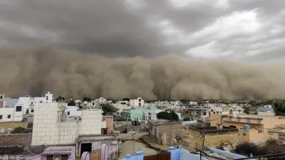 Massive dust storm sweeps through Rajasthan, apocalyptic visuals leave locals reeling