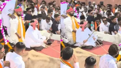 भारतीय राजनीति में पहली बार "डिप्टी सीएम अरुण साव बने सारथी, बैलगाड़ी में सवार दूल्हे राजा की निकाली बारात