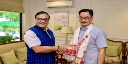 Assam CM, Kiren Rijiju discuss flood rehabilitation