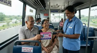 సీనియర్ సిటిజన్లకు బస్సుల్లో 50 శాతం రాయితీ