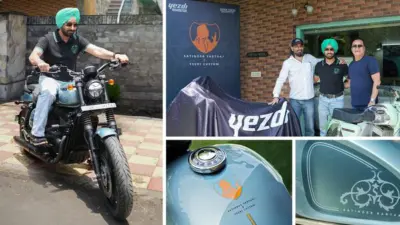 Satinder Sartaaj brings home a custom Yezdi Roadster