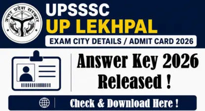 UPSSSC Lekhpal Answer Key & Objection Link 2026