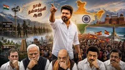 விஜய் பிரதமர் வேட்பாளரா? லேட்டஸ்ட் கருத்துக்கணிப்பில் ஆச்சரிய தகவல். 2029 தேர்தலில் யாருக்கும் மெஜாரிட்டி கிடைக்காது.. பாஜக 100 முதல் 150 தொகுதிகளில் தான் வெற்றி பெறும்.. 2வது பெரிய கட்சியாக தவெக இருக்கும்..