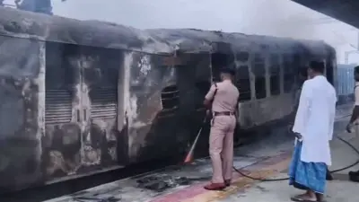 Bihar: Fire erupts in engine of passenger train at Simri Bakhtiyarpur railway station