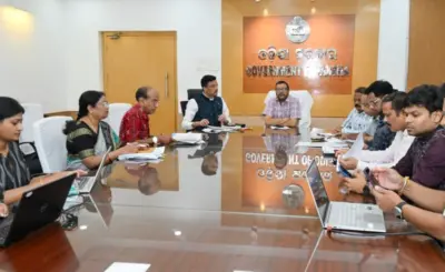 ରାଜସ୍ୱ ଓ ବିପର୍ଯ୍ୟୟ ପରିଚାଳନା ବିଭାଗ କାର୍ଯ୍ୟର ଉଚ୍ଚସ୍ତରୀୟ ସମୀକ୍ଷା ବୈଠକ